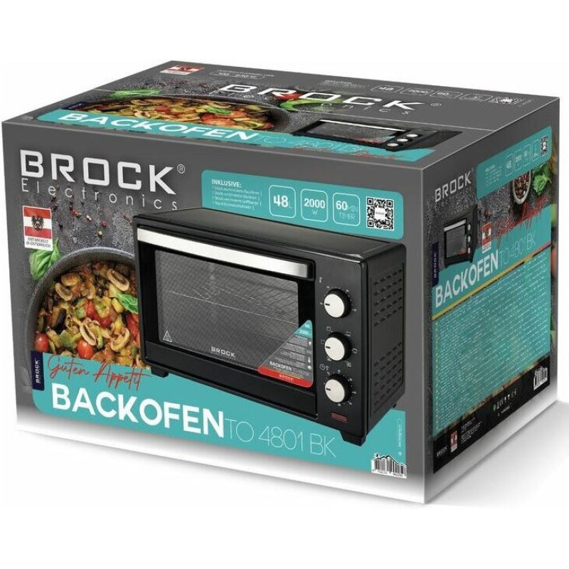 Настільна духовка BROCK TO 4801 BK