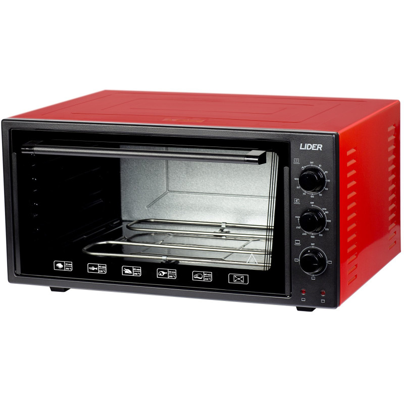 Духовка настільна Lider 4823 ECO BLACK-RED
