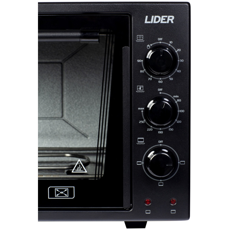Духовка настільна Lider 4823 ECO BLACK-RED