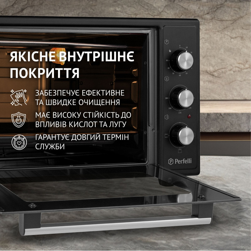 Настільна духовка Perfelli CLASSIC 37 BLACK