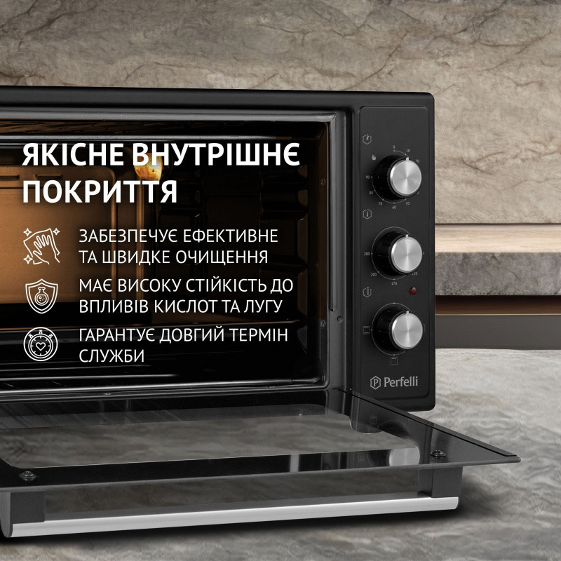 Настільна духовка Perfelli CLASSIC 48 BLACK