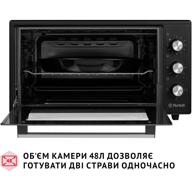 Настільна духовка Perfelli CLASSIC 48 BLACK