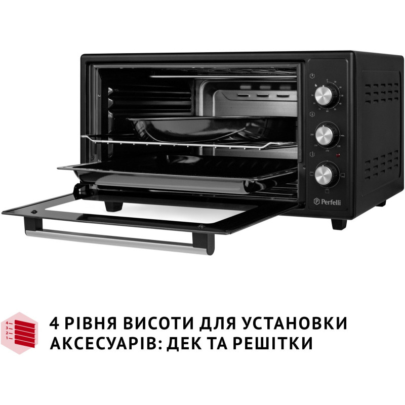 Настільна духовка Perfelli CLASSIC 48 BLACK