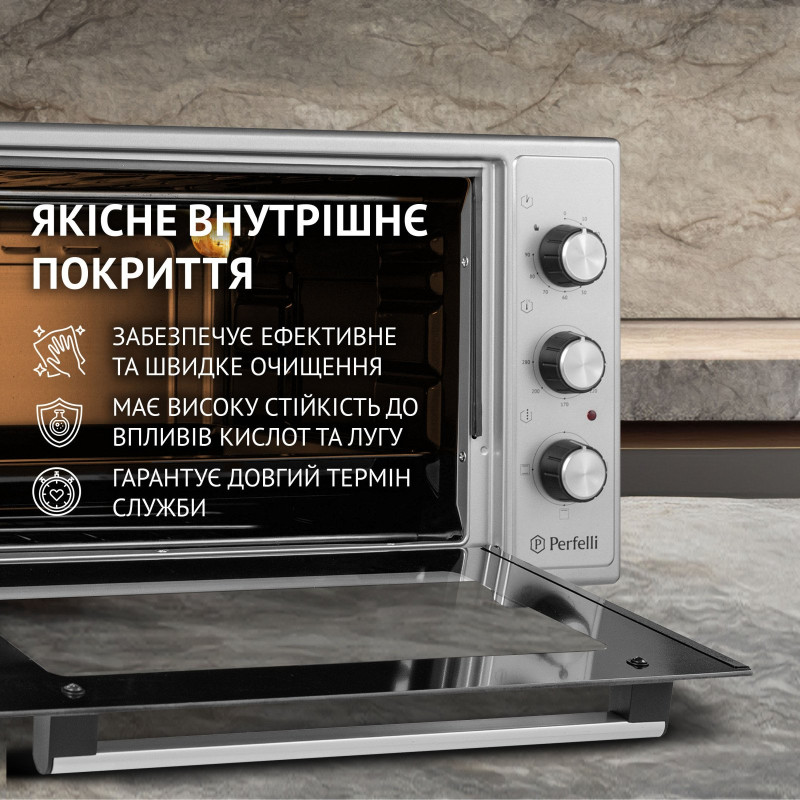 Настільна духовка Perfelli CLASSIC 48 GREY