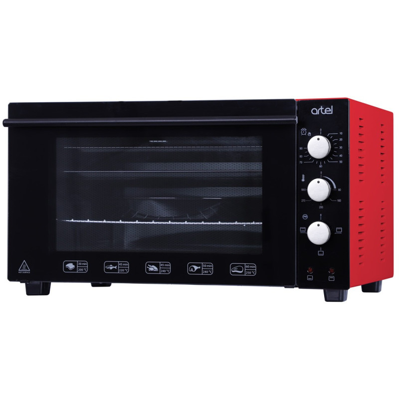 Настільна духовка ARTEL MD-4218L Black Red