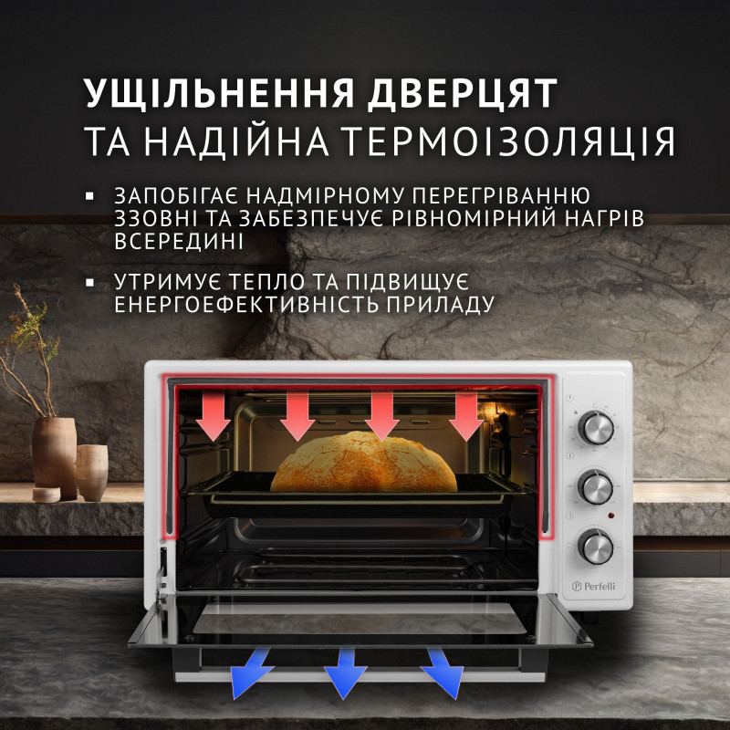 Настільна духовка Perfelli CLASSIC 48 WHITE