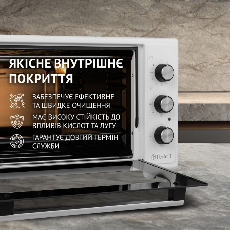 Настільна духовка Perfelli CLASSIC 48 WHITE