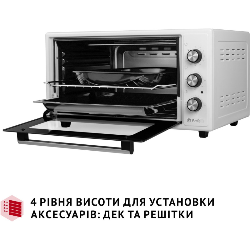 Настільна духовка Perfelli CLASSIC 48 WHITE