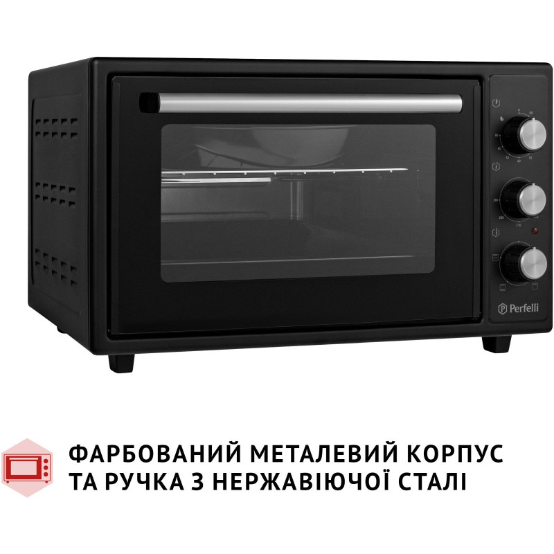 Настільна духовка Perfelli MIRAGE 37 BLACK