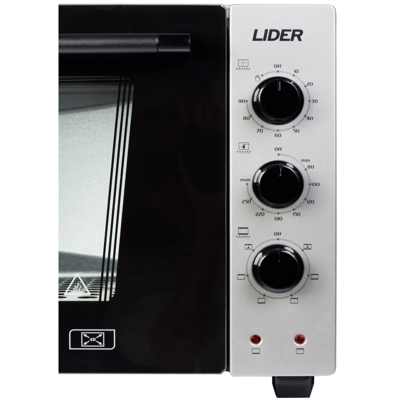 Настільна духовка LIDER 4223 LUX GREY-BLACK