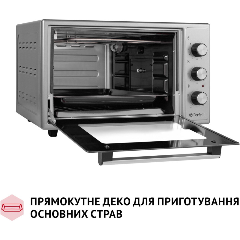 Настільна духовка Perfelli MIRAGE 37 GREY