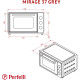 Настільна духовка Perfelli MIRAGE 37 GREY