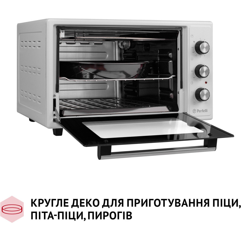 Настільна духовка Perfelli MIRAGE 37 WHITE
