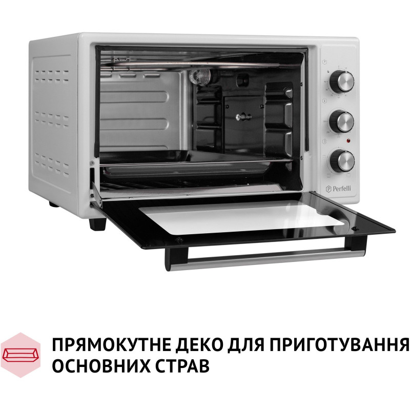Настільна духовка Perfelli MIRAGE 37 WHITE