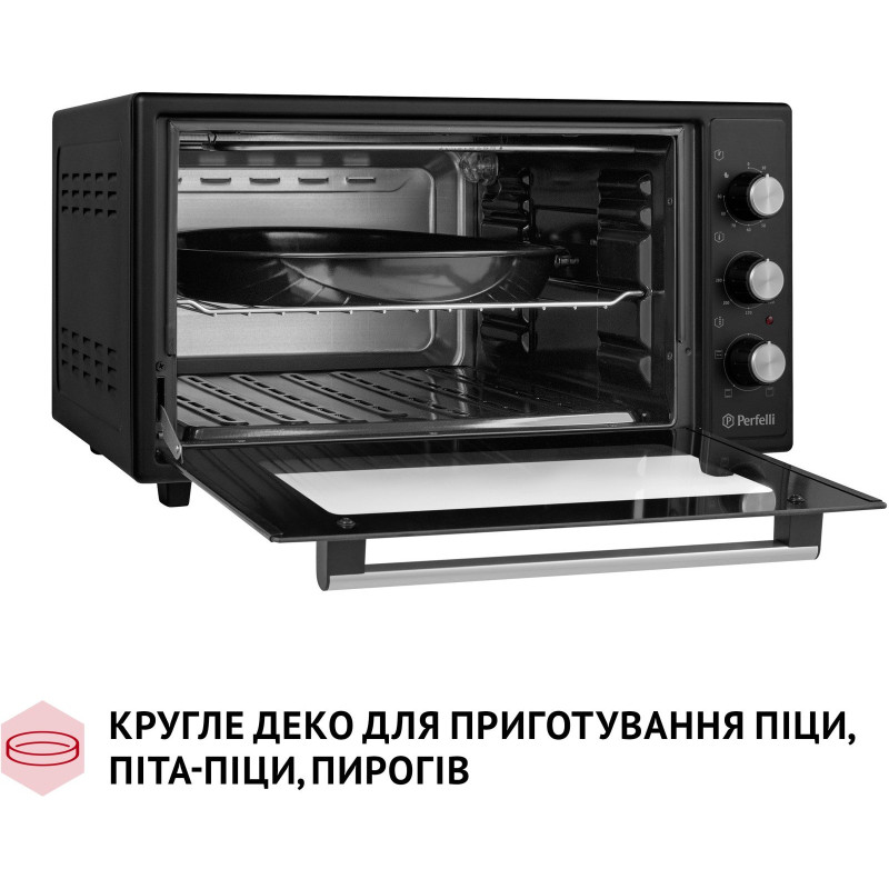 Настільна духовка Perfelli MIRAGE 48 BLACK