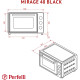 Настільна духовка Perfelli MIRAGE 48 BLACK