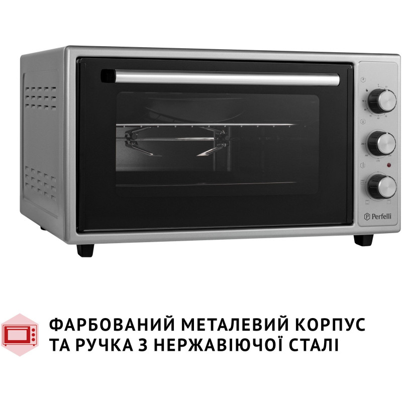 Настільна духовка Perfelli MIRAGE 48 GREY
