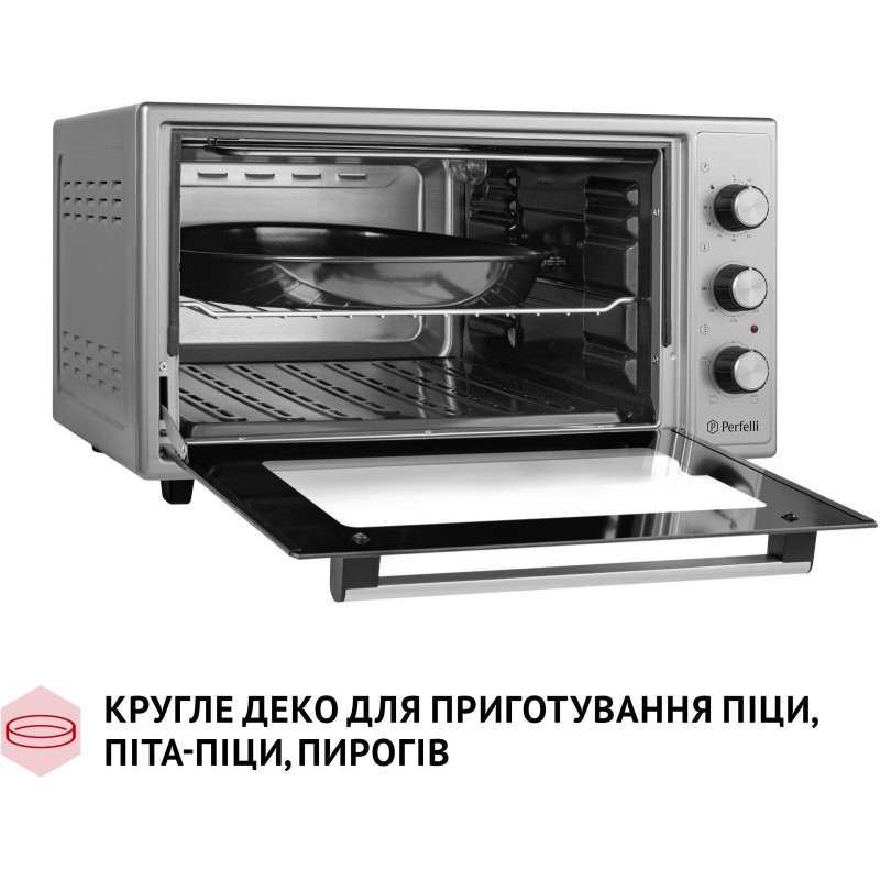 Настільна духовка Perfelli MIRAGE 48 GREY