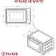 Настільна духовка Perfelli MIRAGE 48 WHITE