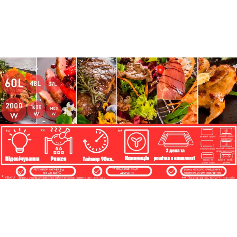 Настільна духовка BORGIO MO 2011 Red