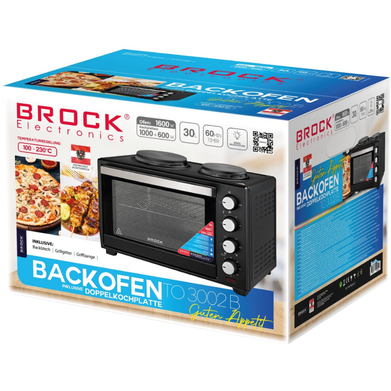 Настільна духовка BROCK TO 3002 B