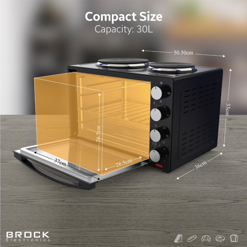 Настільна духовка BROCK TO 3002 B