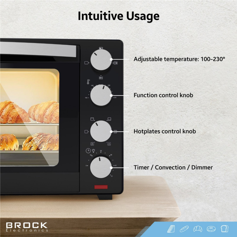 Настільна духовка BROCK TO 3002 B