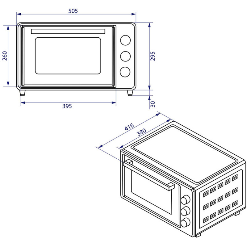 Настільна духовка Minola FOET 3714 UA