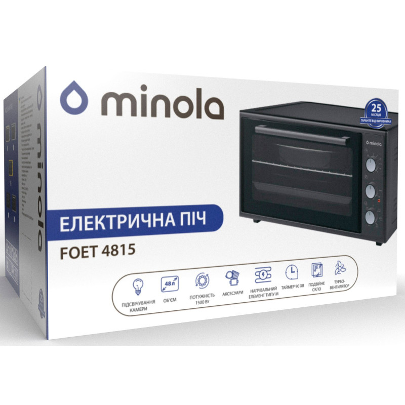 Настільна духовка Minola FOET 4815 BL
