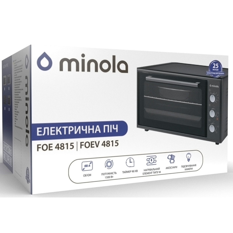 Настільна духовка Minola FOEV 4815 BL