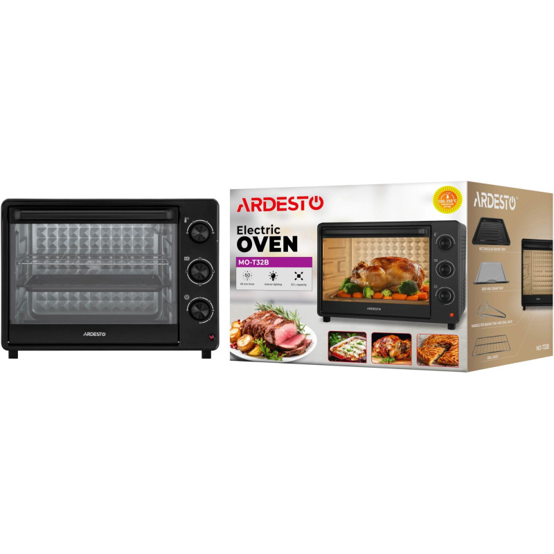 Настільна духовка Ardesto MO-T32B