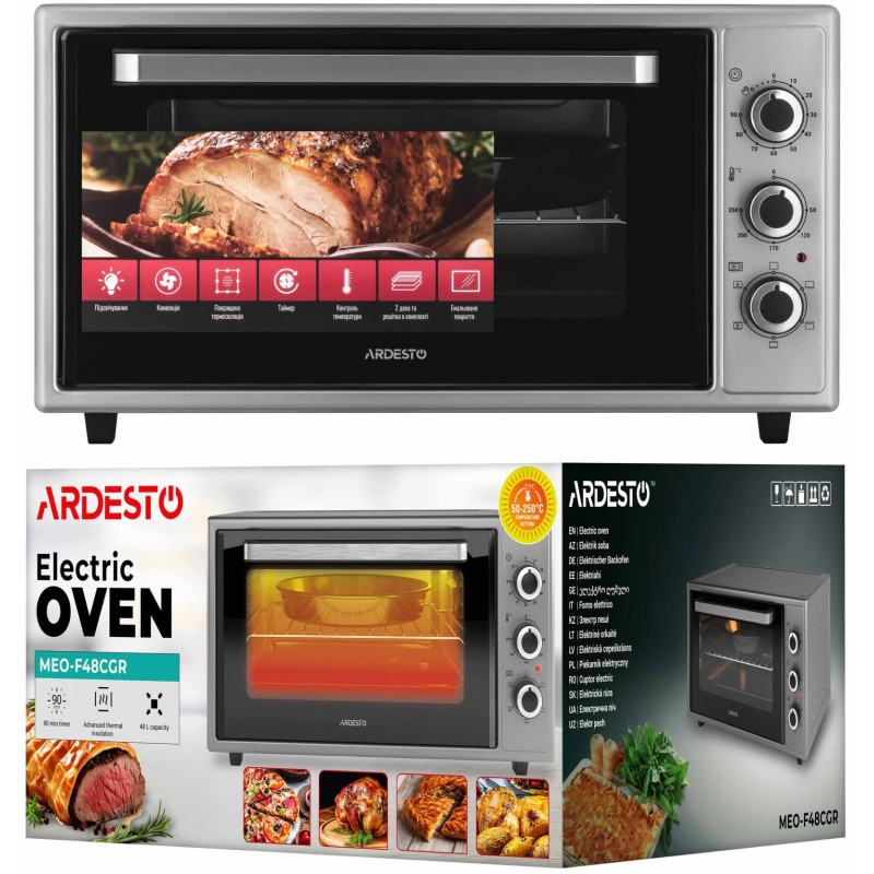 Настільна духовка ARDESTO MEO-F48CGR