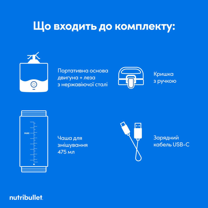 Блендер Nutribullet NBP003NBL