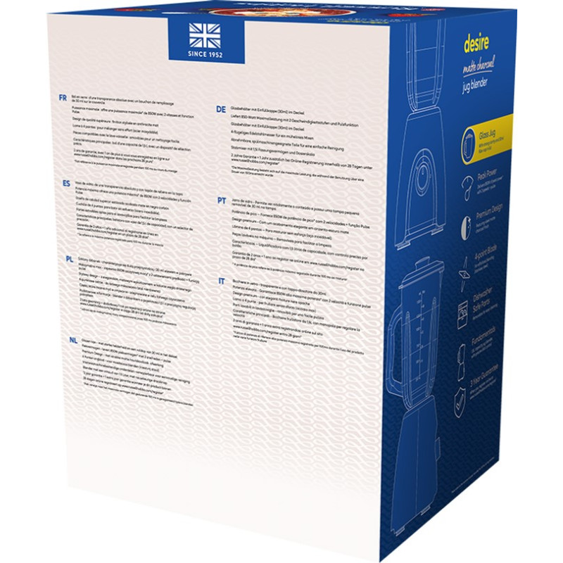  Блендер RUSSELL HOBBS 27121-56 Matte Charcoal Jug Blender