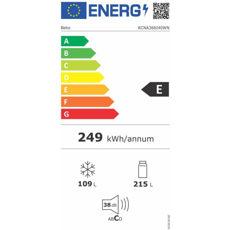 Холодильник Beko RCNA366I40WN