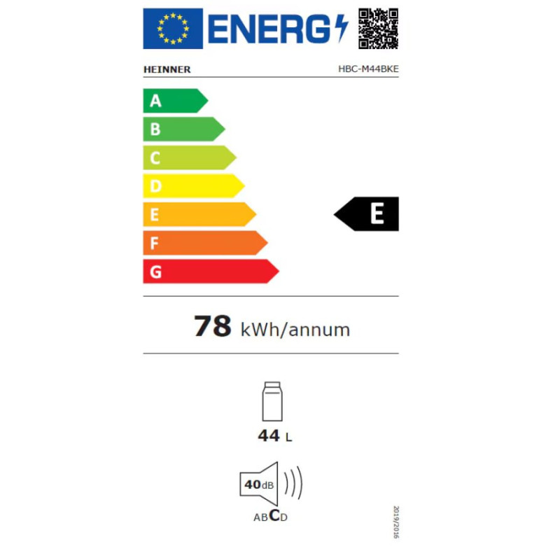 Холодильник Heinner HBC-M44BKE