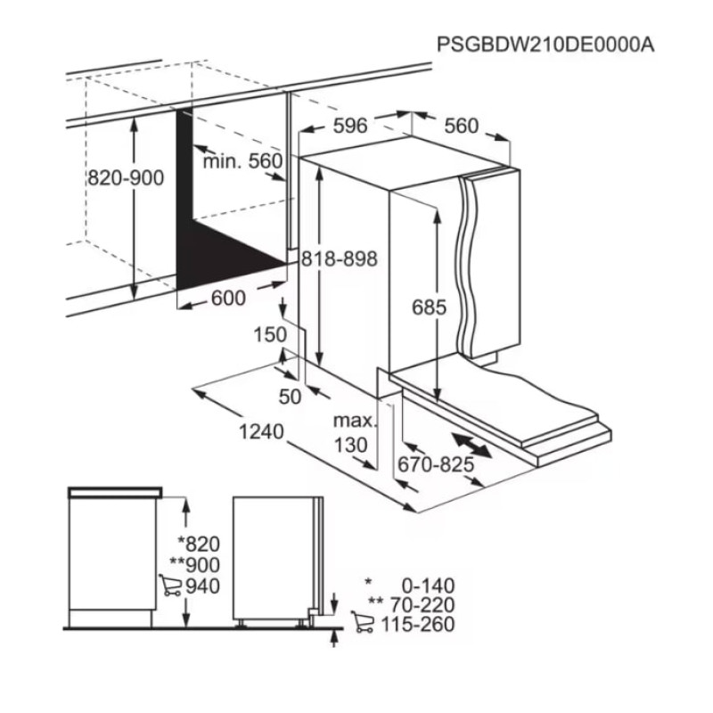 Посудомийна машина AEG FSE94848P