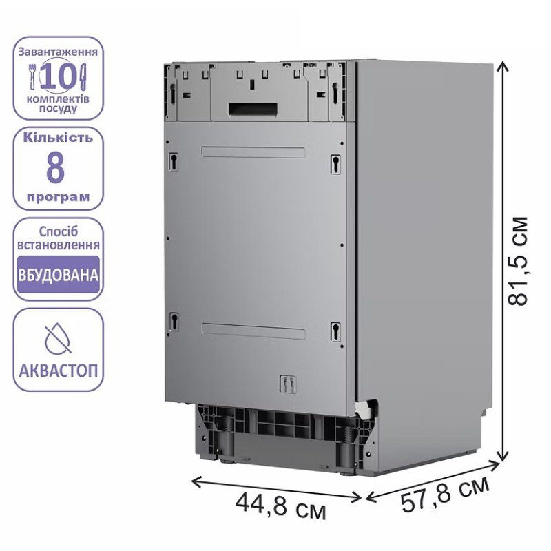 Посудомийна машина PRIME Technics PDW 45108 RBI