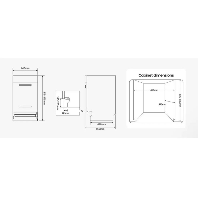 Посудомийна машина Samsung DW50R4060BB/UA