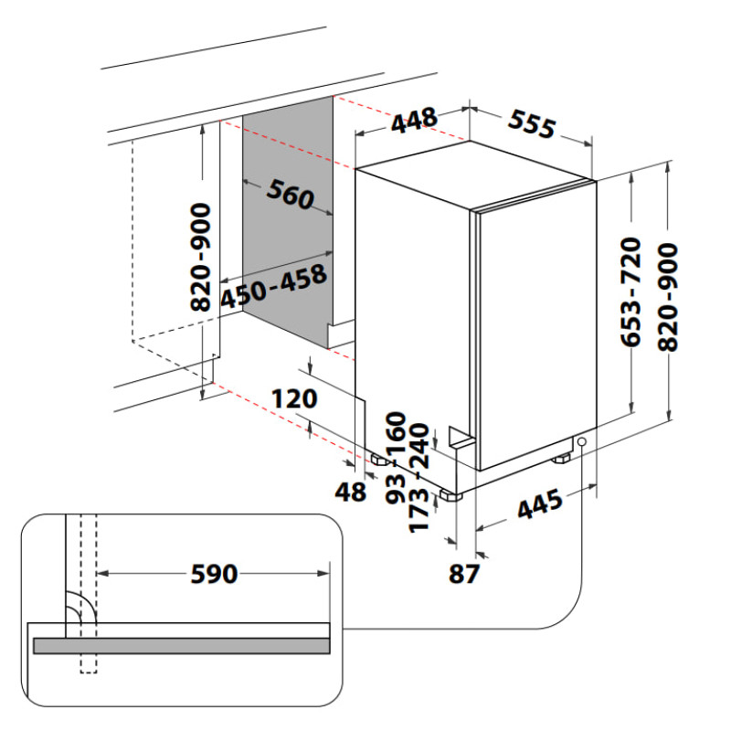 Посудомийна машина Whirlpool WH4ID10CS60