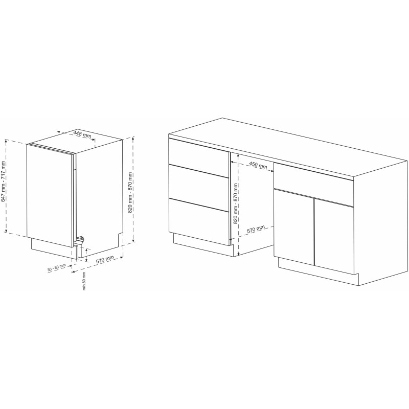 Вбудована посудомийна машина ELEYUS DWO 45024
