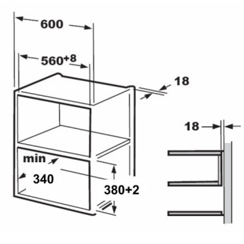 Мікрохвильова піч Hansa AMM20BESH