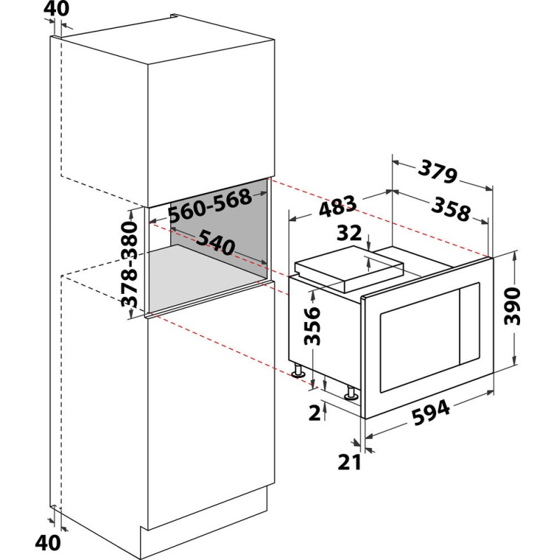 Мікрохвильова піч Whirlpool WMF250G
