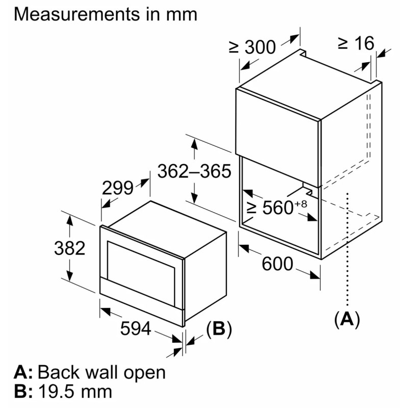 Вбудована мікрохвильова піч Bosch BEL7321B1