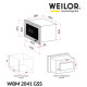 Мікрохвильова піч Weilor WBM 2041 GSS