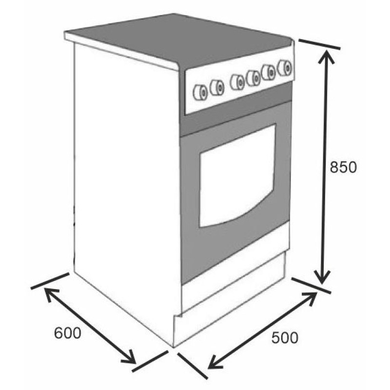 Плита ELEYUS TEKNA 5007 CF IS+GR