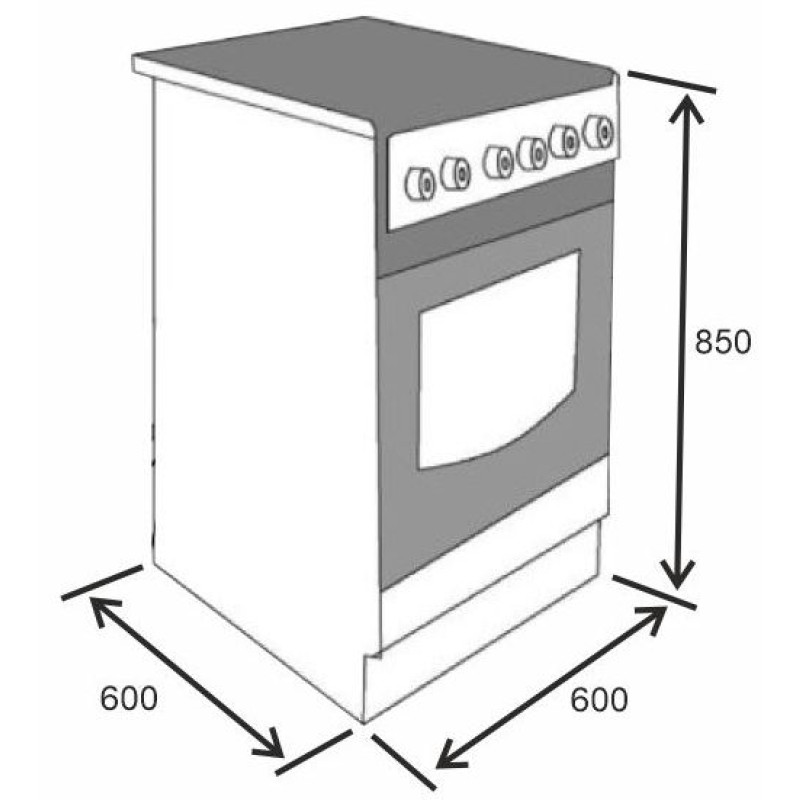 Плита ELEYUS TEKNA 6007 CF IS+GR