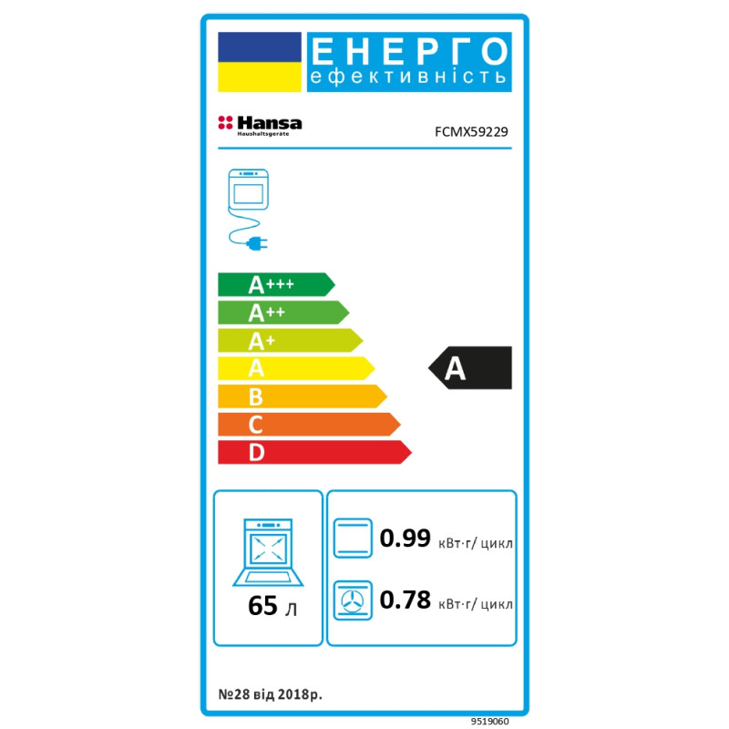 Плита HANSA FCMX59229