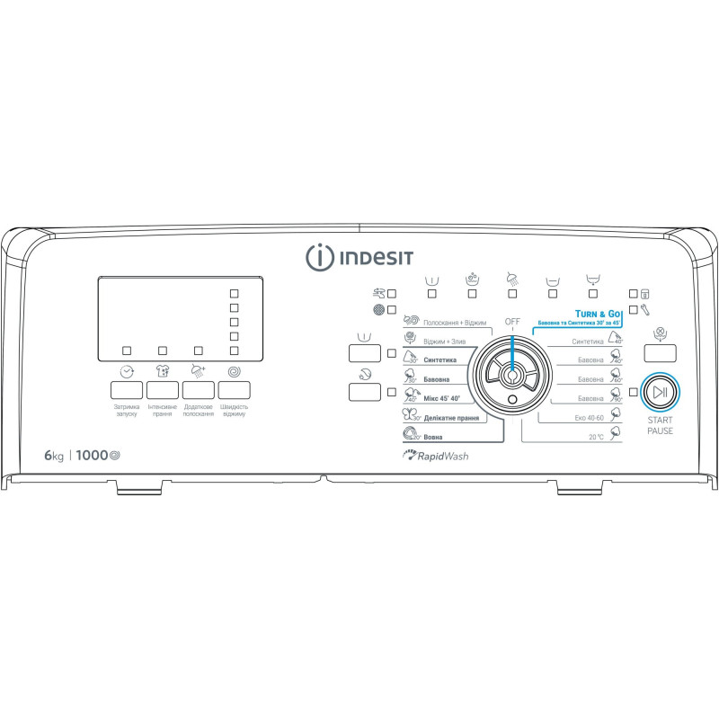 Пральна машина Indesit BTW S60400 EU/N