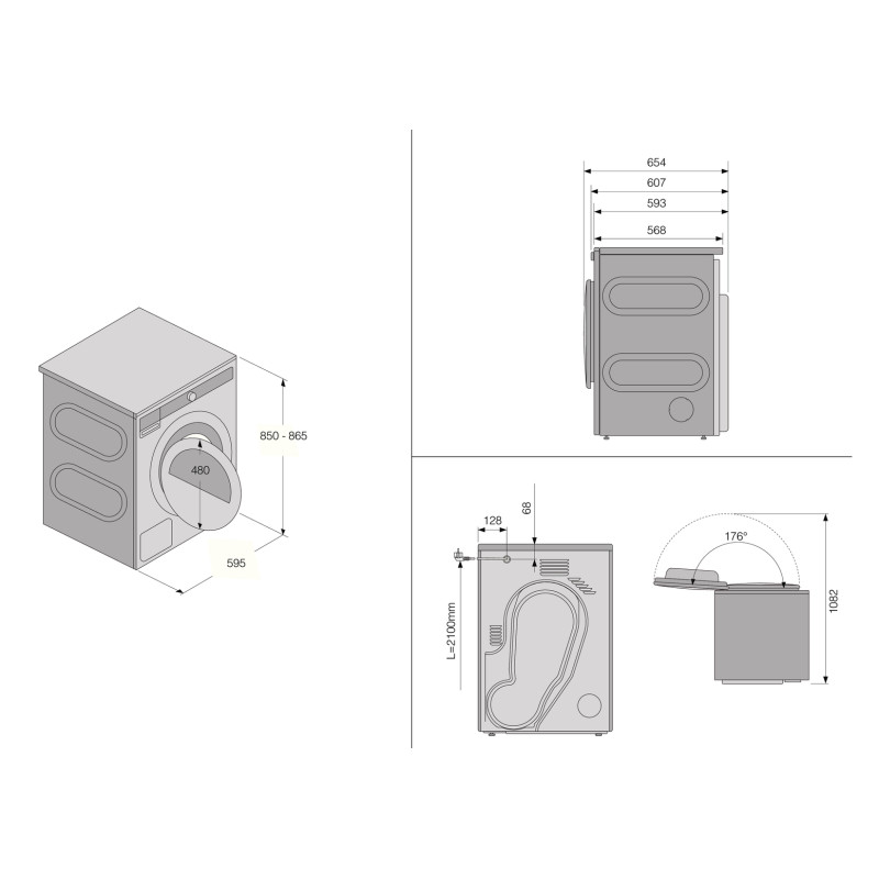 Сушильна машина ASKO T608HXW